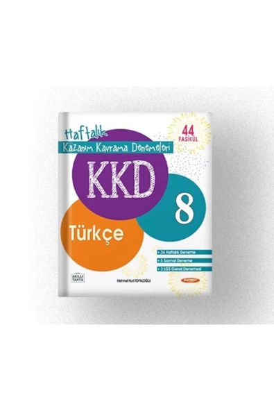 Kazanım Kavrama Denemeleri 8 Türkçe (44 Fasikül) Kurmay Yayınları 2022 ürün görseli 1
