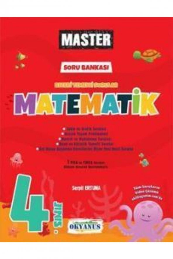 Okyanus 4. Sınıf Master Matematik Soru Bankası 2021 ürün görseli 1