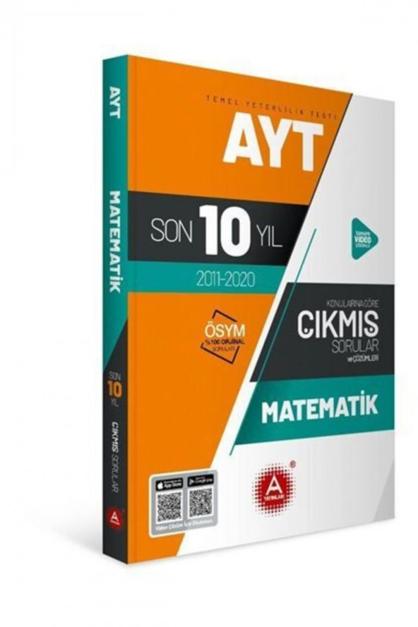 AYT Matematik Son 10 Yıl Konularına Göre Tamamı Çözümlü Çıkmış Sorular A Yayınları ürün görseli 1