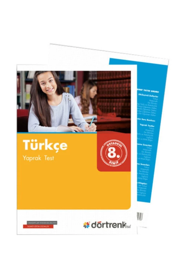 DÖRTRENK 8.SINIF TÜRKÇE YAPRAK TEST ürün görseli 1