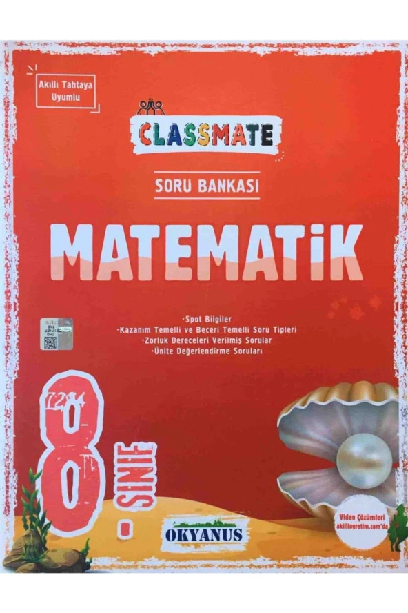 Okyanus 8.sınıf Classmate Matematik Soru Bankası ürün görseli 1