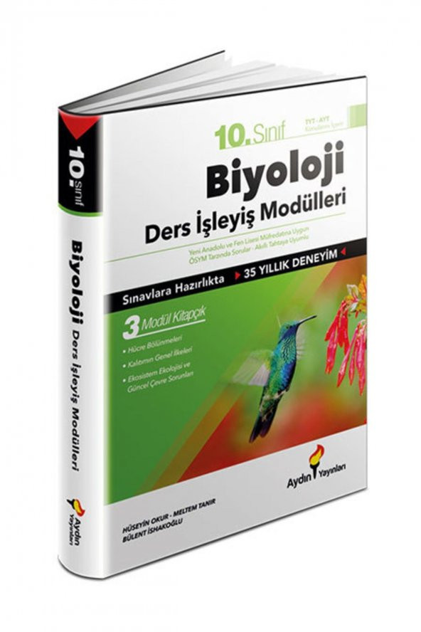 10. Sınıf Biyoloji Ders İşleyiş Modülleri Aydın Yayınları ürün görseli 1