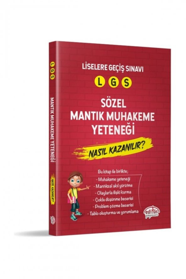 LGS Sözel Mantık Muhakeme Yeteneği Nasıl Kazanılır Editör Yayınevi ürün görseli 1