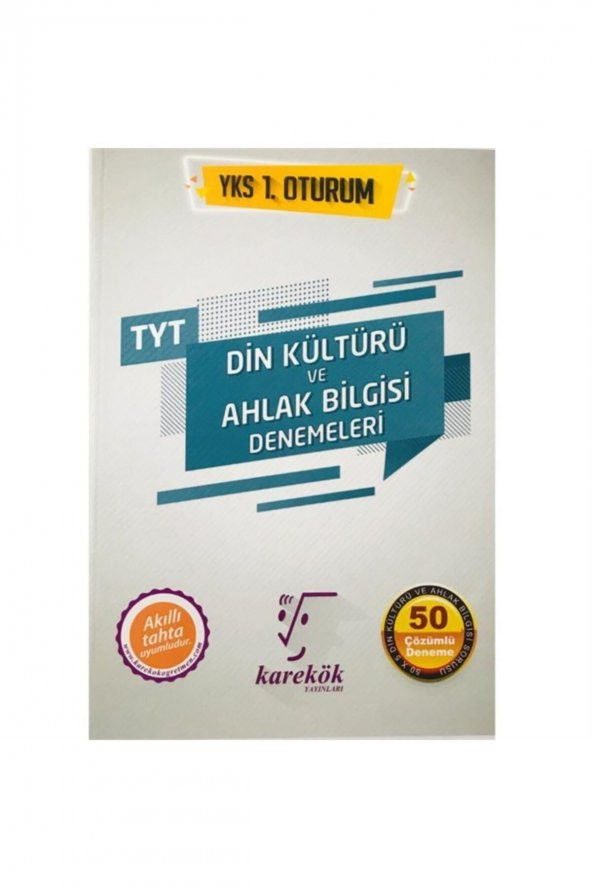 Tyt Din Kültürü Ve Ahlak Bilgisi 50 Çözümlü Deneme Karekök Yayınl ürün görseli 1
