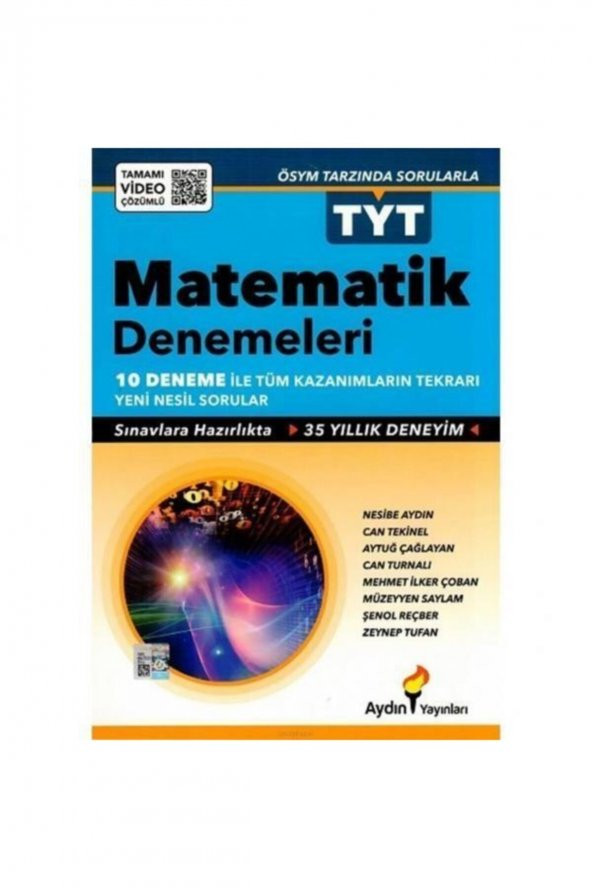 Tyt Matematik 10 Fasikül Denemeleri Aydın Yayınları ürün görseli 1