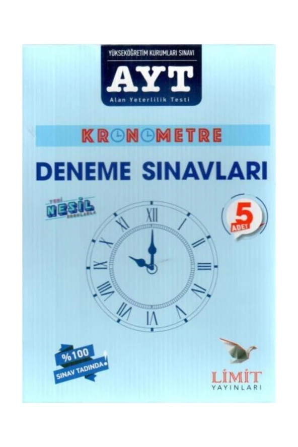 LİMİT KRONOMETRE AYT 5 Lİ DENEME SETİ ürün görseli 1