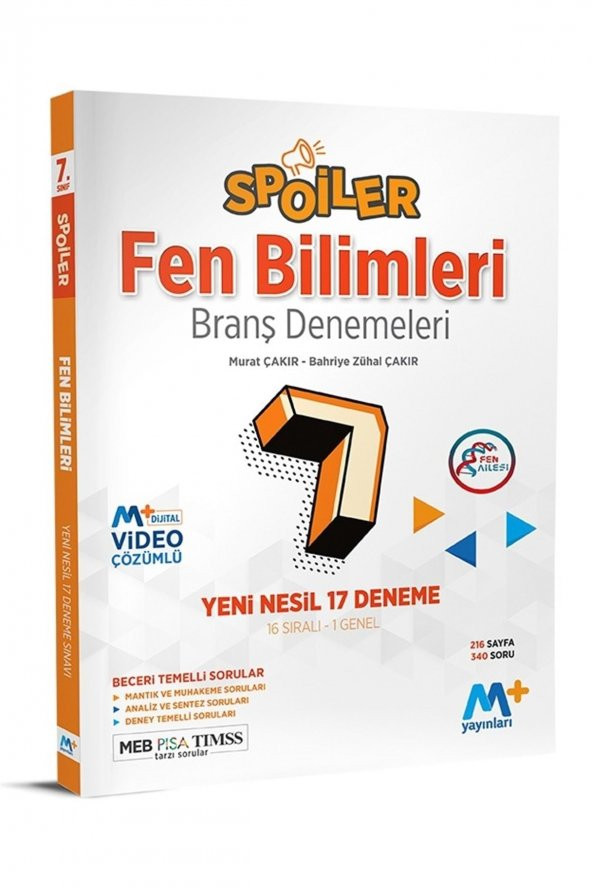 Martı 7.sınıf Fen Bilimleri Spoiler Deneme ürün görseli 1