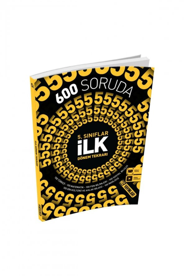 5. Sınıf 600 Soruda İlk Dönem Tekrarı Hız Yayınları ürün görseli 1