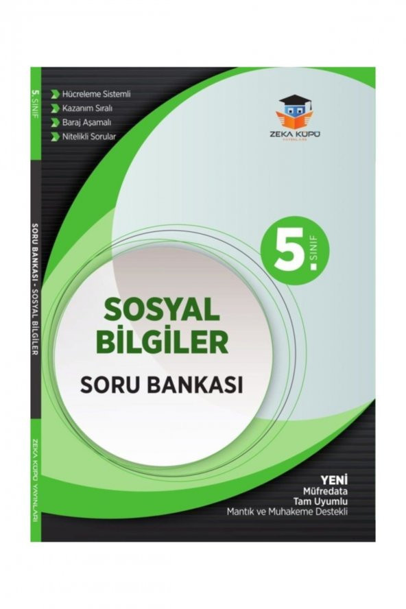 5. Sınıf Sosyal Bilgiler Soru Bankası Zeka Küpü Yayınları ürün görseli 1