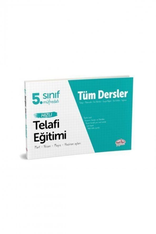 5. Sınıf Tüm Dersler Hızlı Telafi Eğitimi Editör Yayınları ürün görseli 1