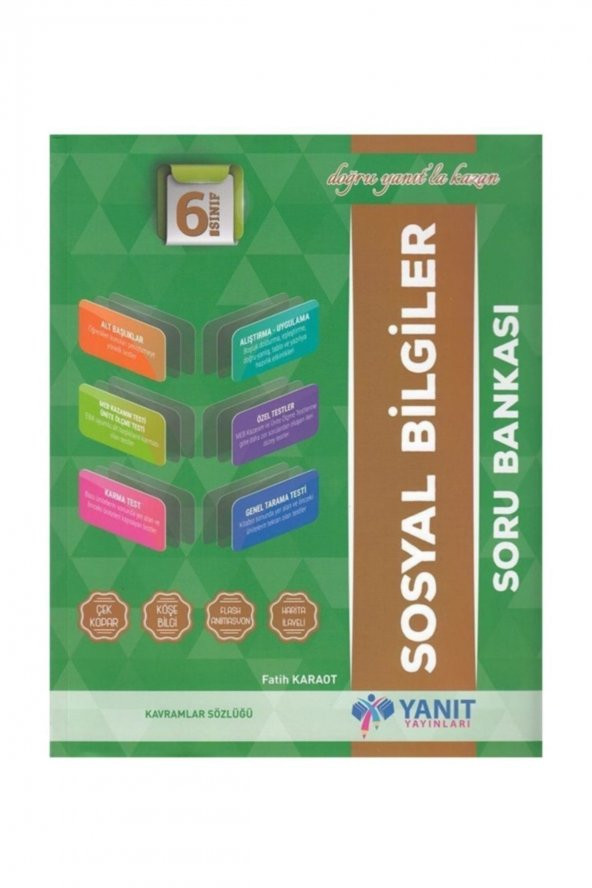 6. Sınıf Sosyal Bilgiler Soru Bankası Yanıt Yayınları ürün görseli 1