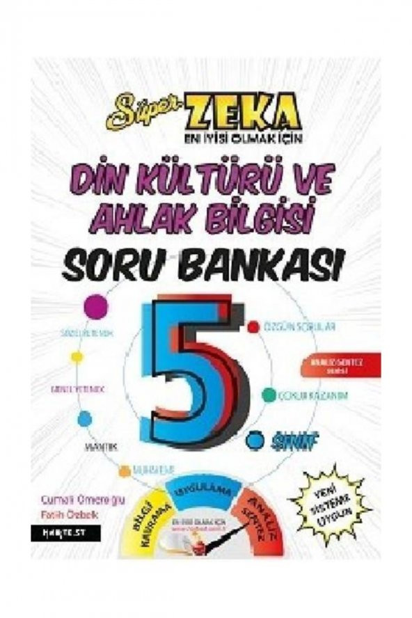 5. Sınıf Süper Zeka Din Kültürü ve Ahlak Bilgisi Soru Bankası Nartest Yayınları ürün görseli 1