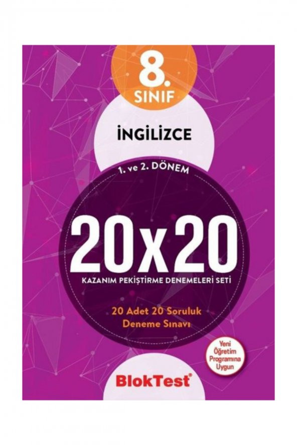8. Sınıf Bloktest İngilizce 20x20 Kazanım Pekiştirme Denemeleri Seti Tudem Yayınları ürün görseli 1