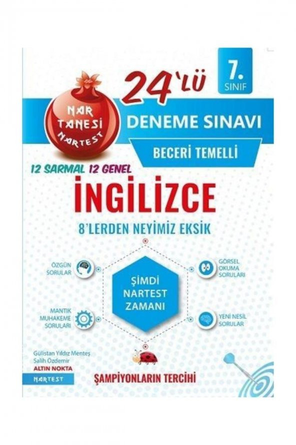 7. Sınıf Nar Tanesi İngilizce Deneme Sınavı ürün görseli 1