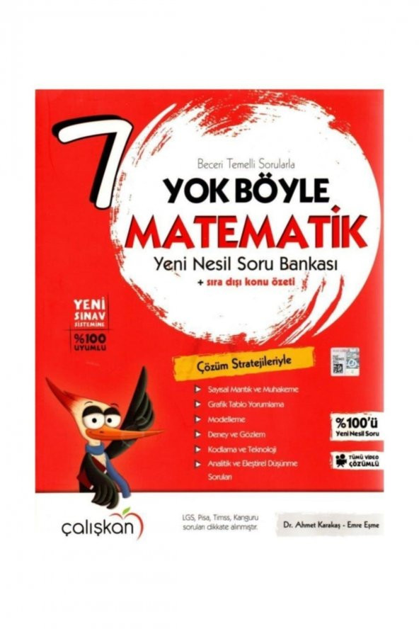 7. Sınıf Matematik Yok Böyle Soru Bankası Çalışkan Yayınları ürün görseli 1