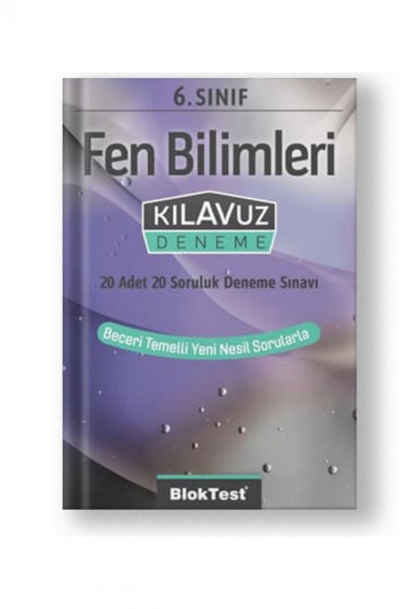 6 Sınıf Fen Bilimleri 20 Adet 20 Soruluk Deneme | Bloktest ürün görseli 1