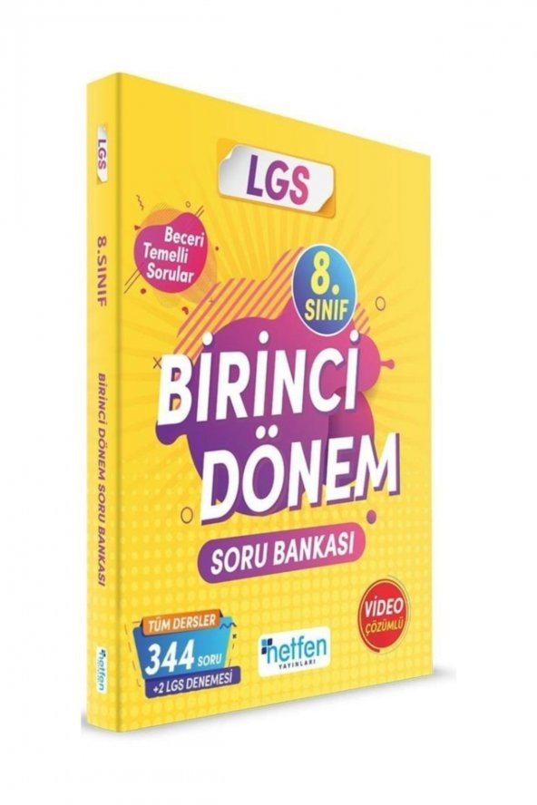 8.Sınıf LGS 1.Dönem Soru Bankası Netfen Yayınları ürün görseli 1
