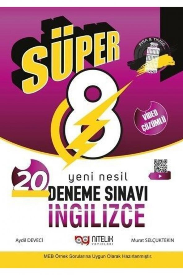 8. Sınıf Ingilizce Süper Yeni Nesil 20 Deneme Sınavı ürün görseli 1