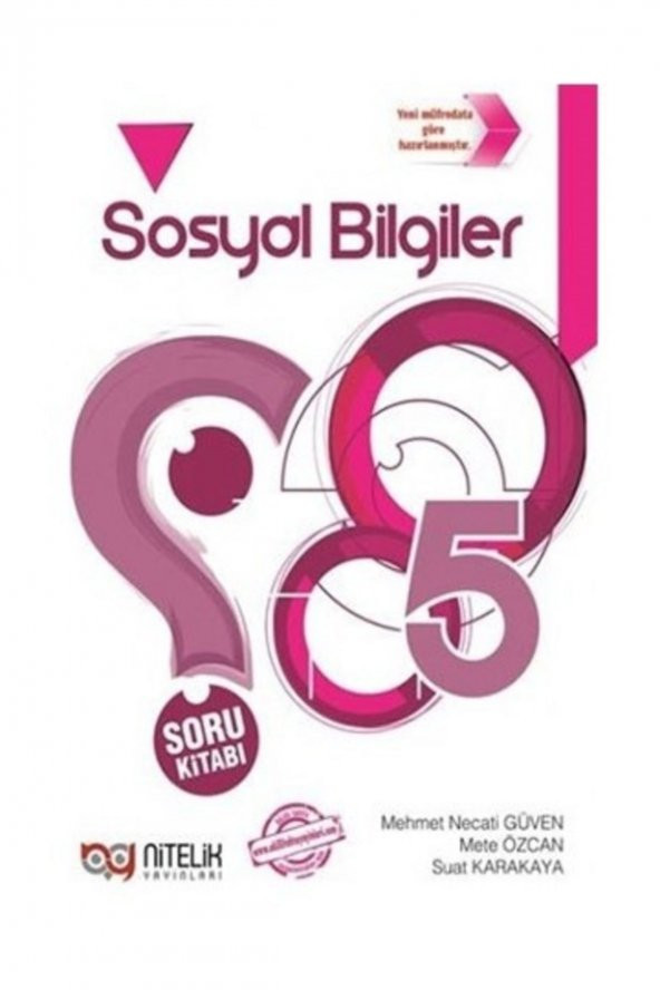 5.Sınıf Sosyal Bilgiler Soru Bankası Nitelik Yayınları ürün görseli 1