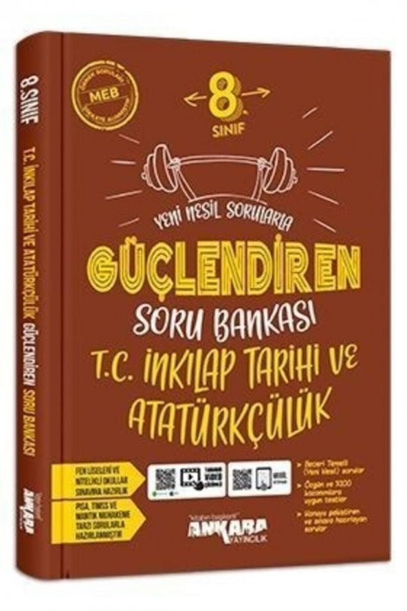 8.Sınıf Güçlendiren İnkılap Tarihi Soru Bankası Ankara Yayıncılık ürün görseli 1
