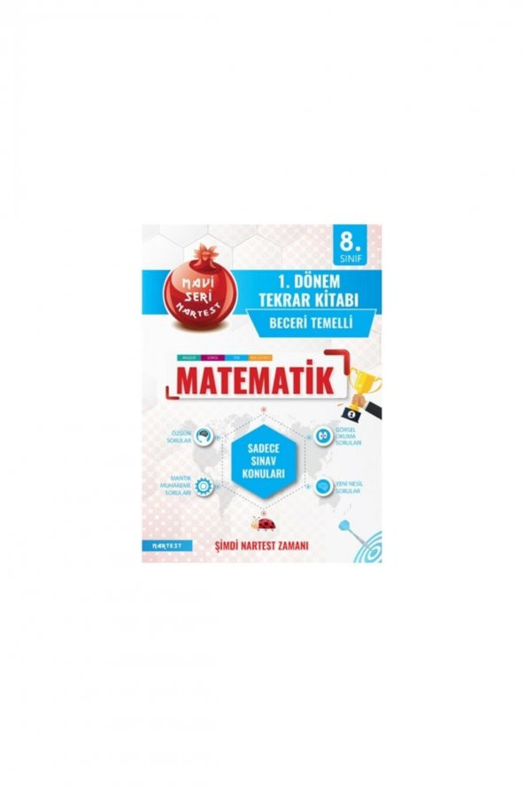 8. Sınıf LGS 1. Dönem Matematik Tekrar Kitabı Nartest Yayınları ürün görseli 1