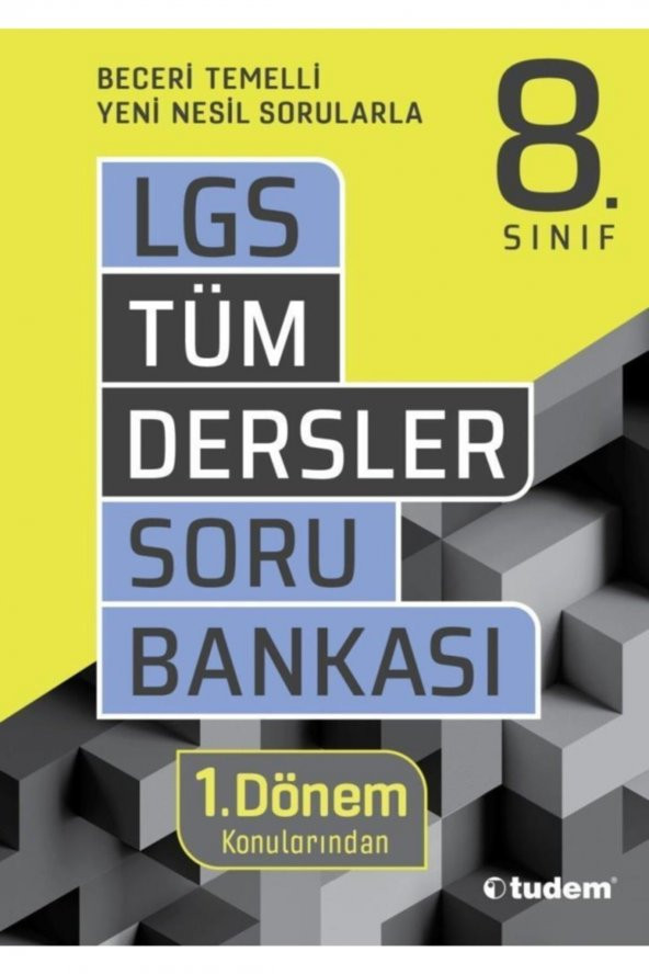 8. Sınıf LGS 1. Dönem Tüm Dersler Soru Bankası Tudem Eğitim ürün görseli 1