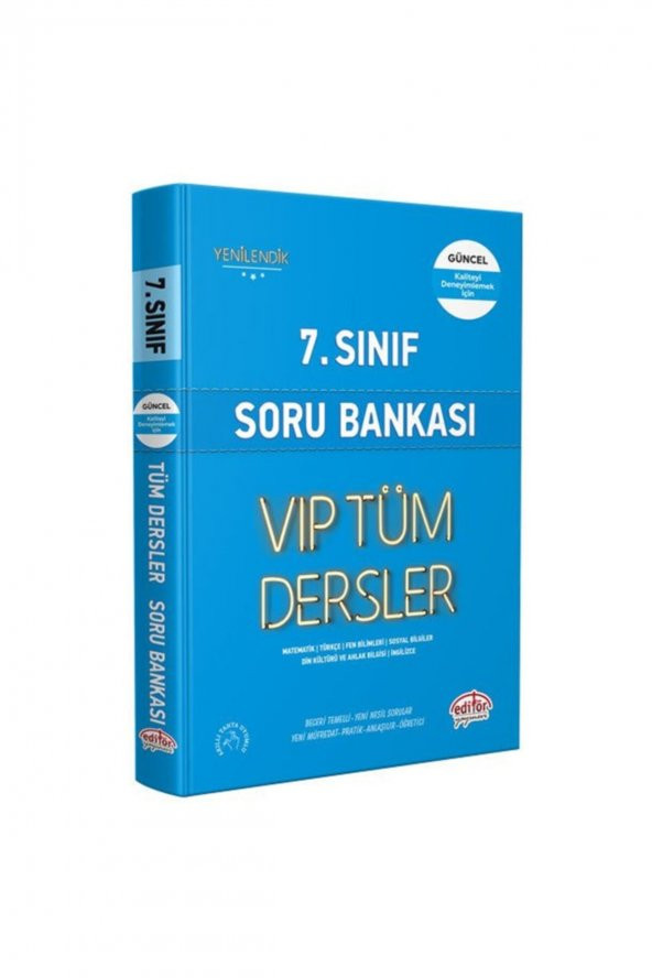 7. Sınıf Tüm Dersler Soru Bankası - Mavi Kitap ürün görseli 1