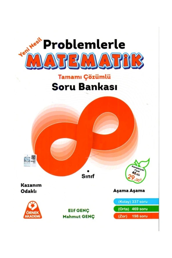 8.Sınıf Problemlerle Matematik Tamamı Çözümlü Soru Bankası Örnek Akademi Yayınları ürün görseli 1