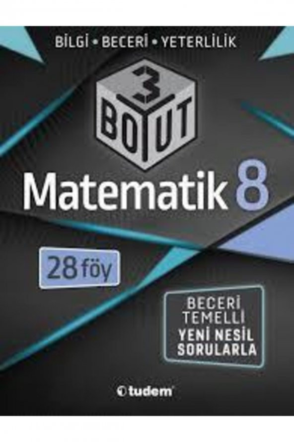 8. Sınıf LGS Matematik 3 Boyut 28 Föy Tudem Yayınları ürün görseli 1