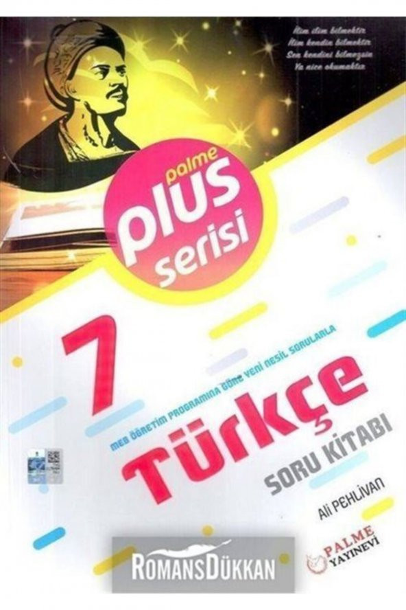 7. Sınıf Türkçe Plus Serisi Soru Kitabı Palme Yayınevi ürün görseli 1
