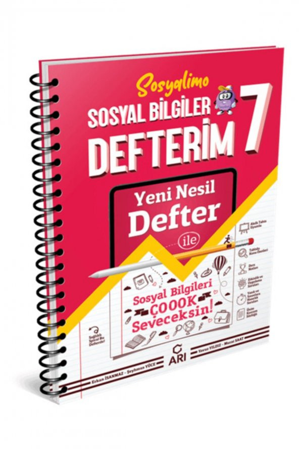 Arı Ayayıncılık 7 Sınıf Akıllı Sosyal Defteri ürün görseli 1