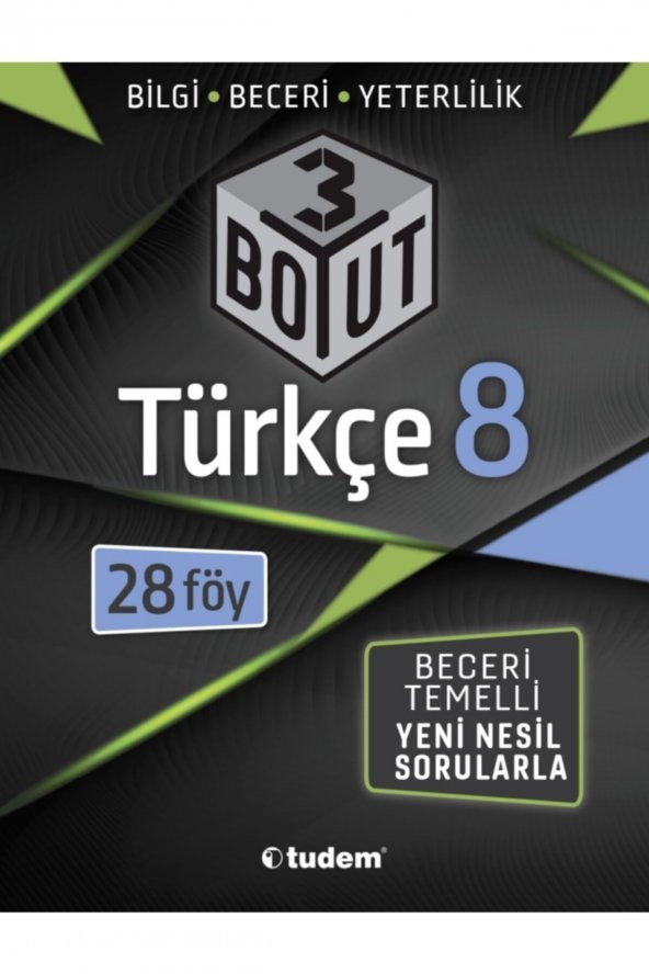 8. Sınıf LGS Türkçe 3 Boyut 28 Föy Tudem Yayınları ürün görseli 1