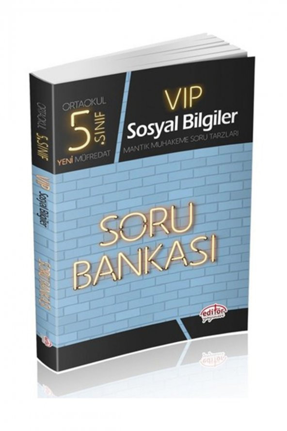 Editör 5. Sınıf VIP Sosyal Bilgiler Soru Bankası ürün görseli 1
