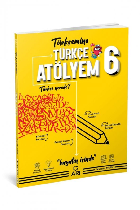 Arı Yayınları 6. Sınıf Türkçemino Türkçe Atölyem ürün görseli 1