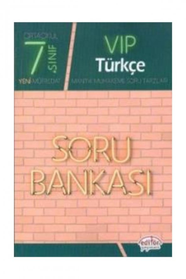 Editör 7.Sınıf Vip Türkçe Soru Bankası ürün görseli 1