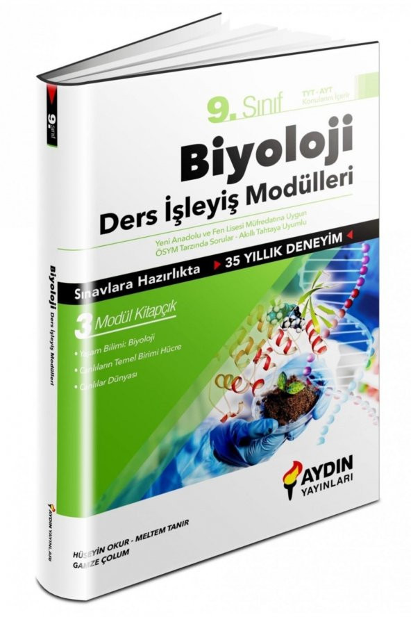 9.Sınıf Biyoloji Ders İşleyiş Modülleri Aydın Yayınları ürün görseli 1
