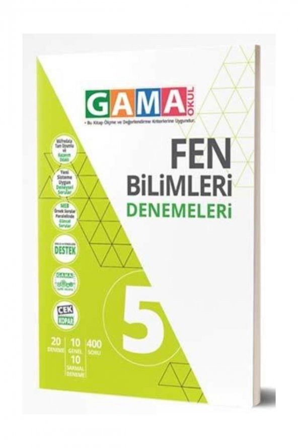 Gama Okul Yayınları 5. Sınıf Fen Bilimleri Denemeleri ürün görseli 1
