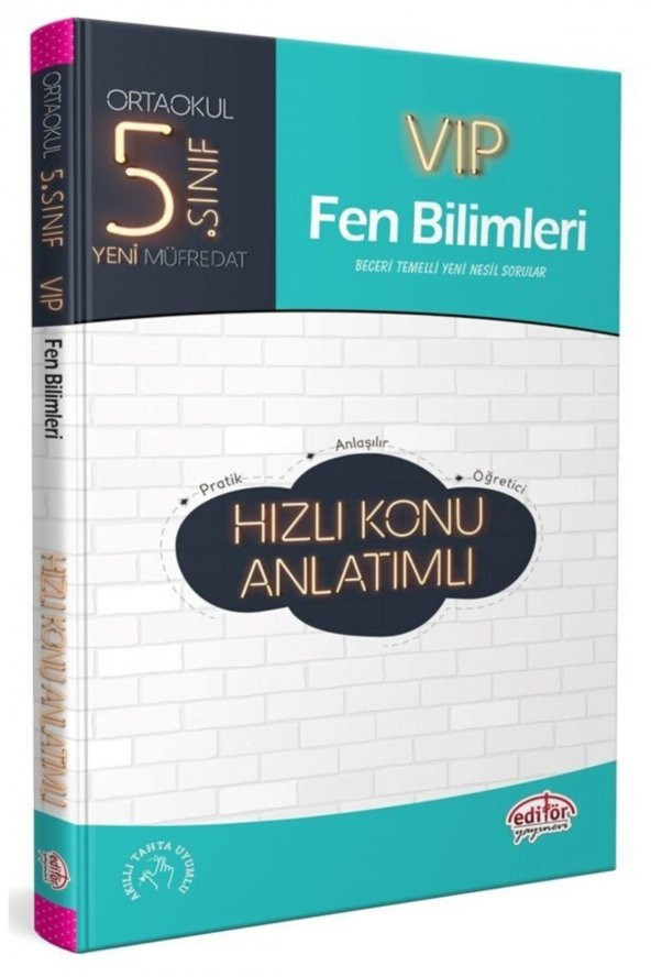 Editör Yayınevi 5. Sınıf Vıp Fen Bilimleri Hızlı Konu Anlatımlı ürün görseli 1