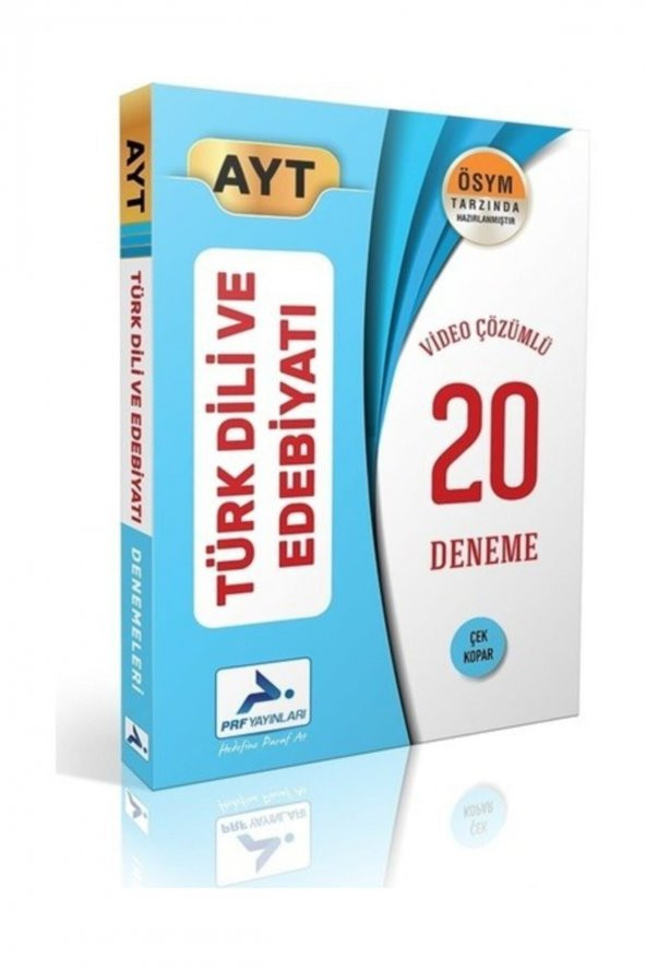 AYT Türk Dili ve Edebiyatı Video Çözümlü 20 Deneme Paraf Yayınları ürün görseli 1