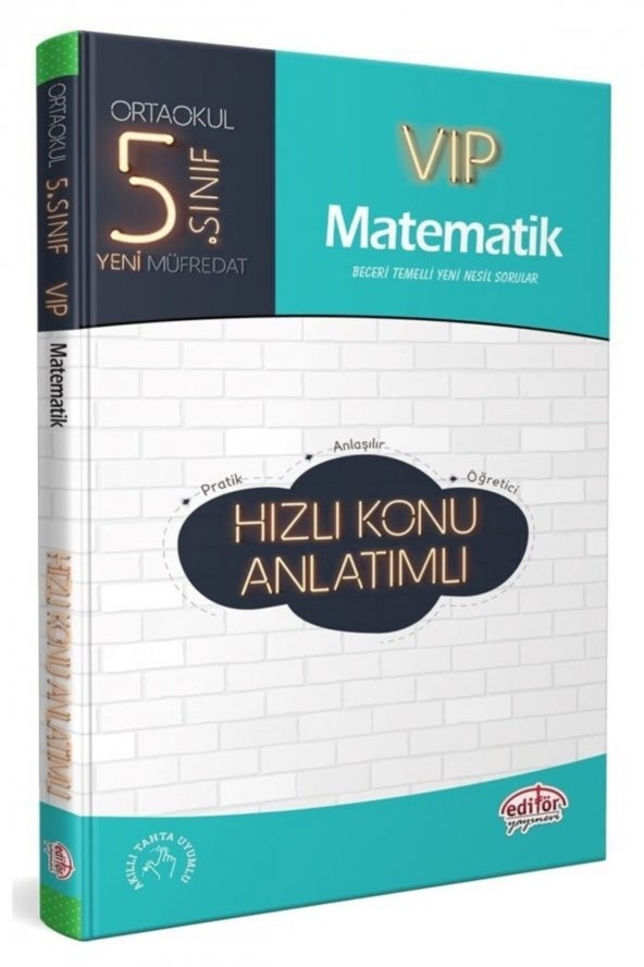 Editör Yayınevi 5. Sınıf Vıp Matematik Hızlı Konu Anlatımlı ürün görseli 1