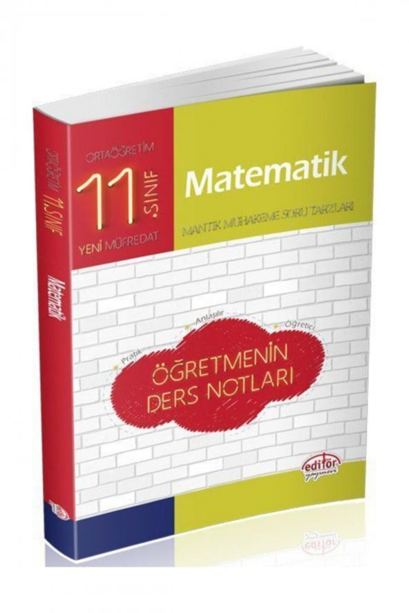 Editör Yayınları 11. Sınıf Matematik Öğretmenin Ders Notları ürün görseli 1