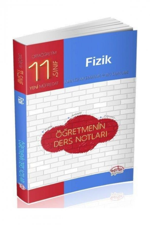 Editör Yayınları 11. Sınıf Fizik Öğretmenin Ders Notları ürün görseli 1