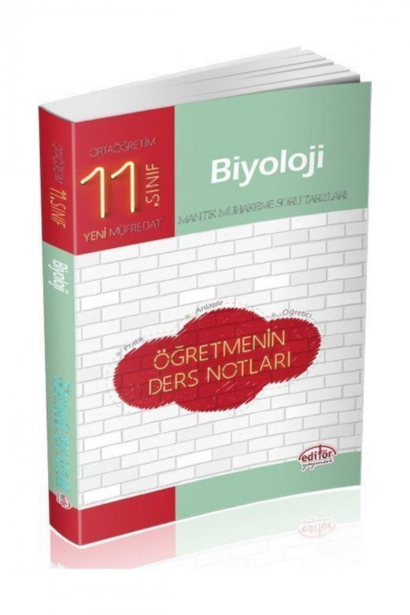 Editör Yayınları 11. Sınıf Biyoloji Öğretmenin Ders Notları ürün görseli 1