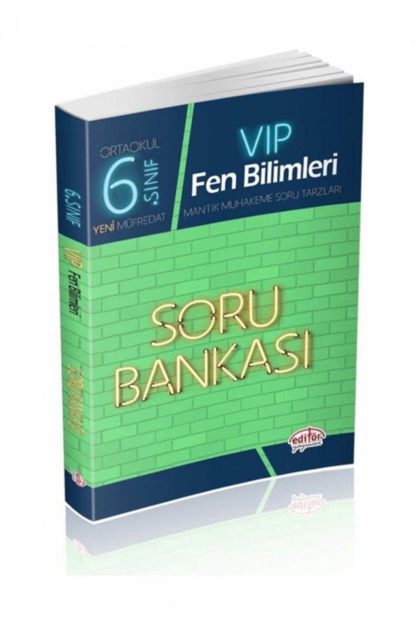 Editör Yayınları 6. Sınıf Vıp Fen Bilimleri Soru Bankası ürün görseli 1