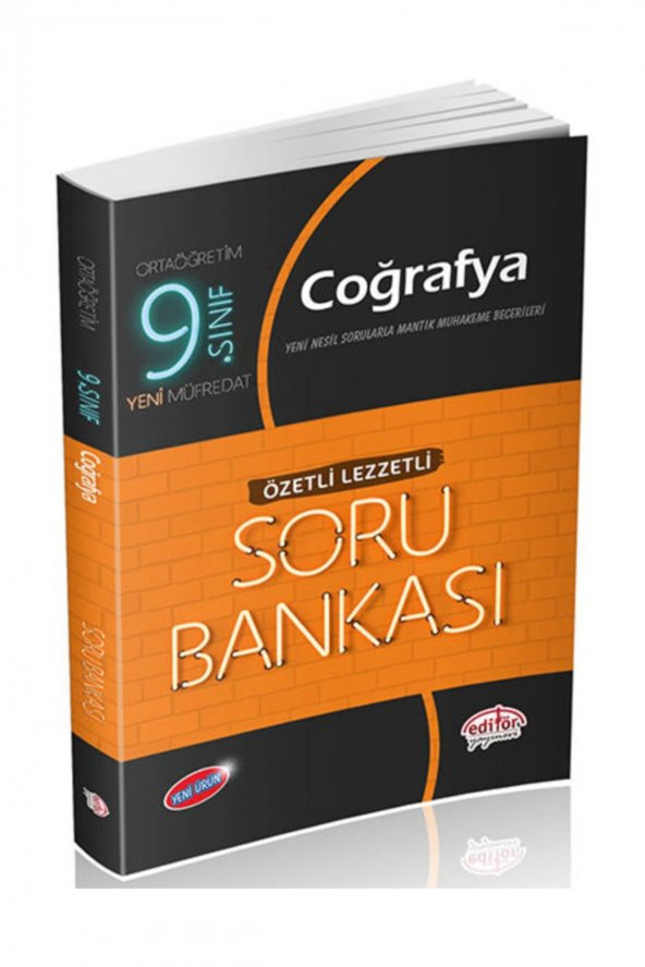 Editör Yayınları 9. Sınıf VIP Coğrafya Özetli Lezzetli Soru Bankası ürün görseli 1