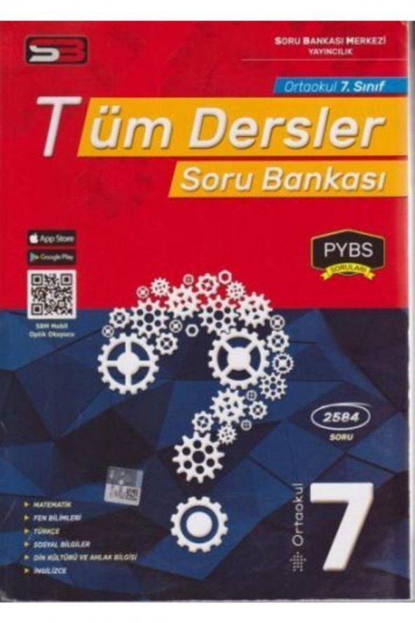 Sbm Yayınları Tüm Dersler Soru Bankası 7. Sınıf ürün görseli 1