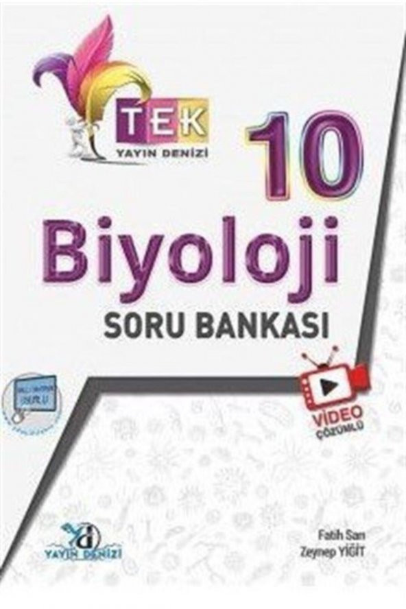 Yayın Denizi 10. Sınıf TEK Serisi Video Çözümlü Biyoloji Soru Bankası ürün görseli 1
