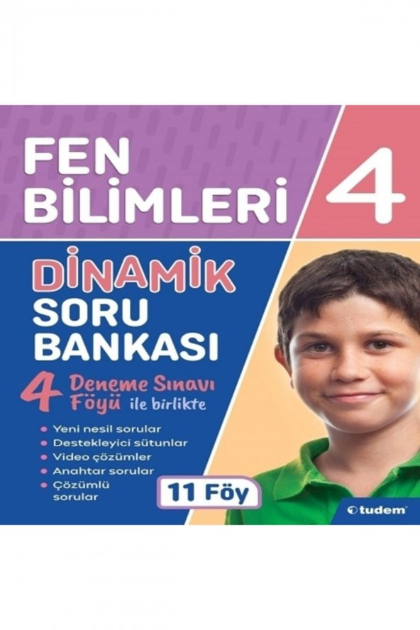 Tudem 4.Sınıf Dinamik Fen Bilimleri Soru Bankası ürün görseli 1