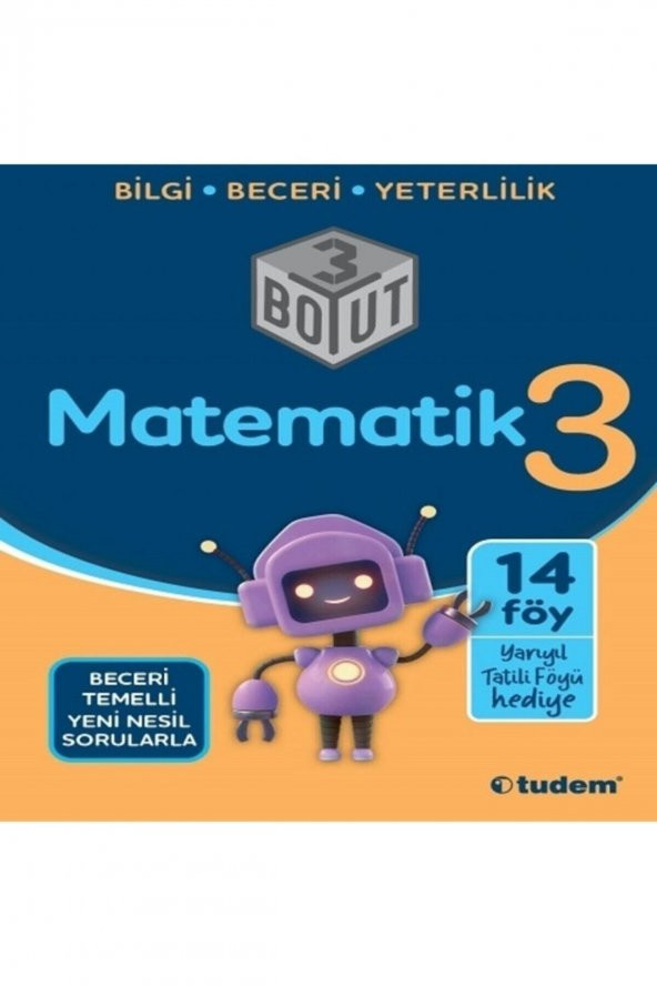 Tudem 3.sınıf Matematik 3 Boyut Konu Anlatım Föyü ürün görseli 1