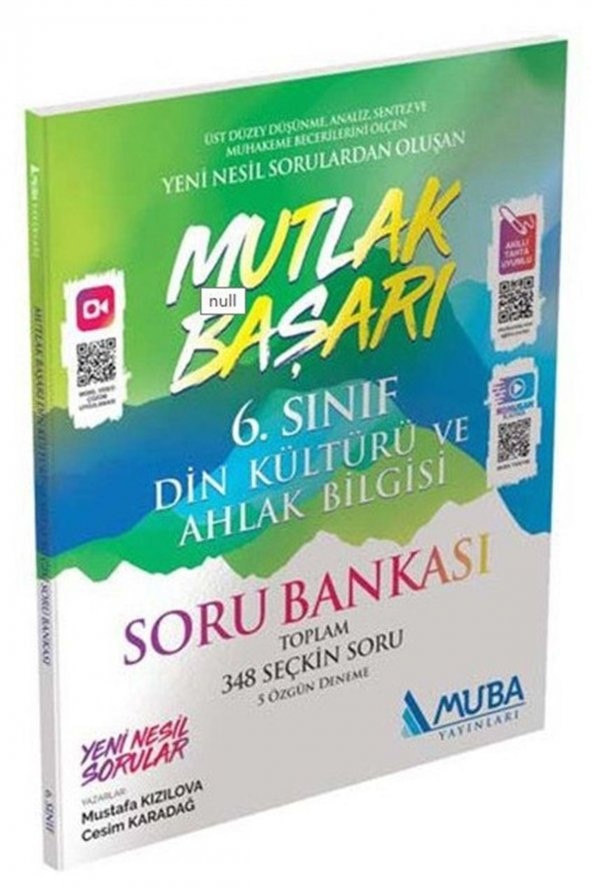 Mutlak Başarı 6. Sınıf Din Kültürü ve Ahlak Bilgisi Soru Bankası ürün görseli 1